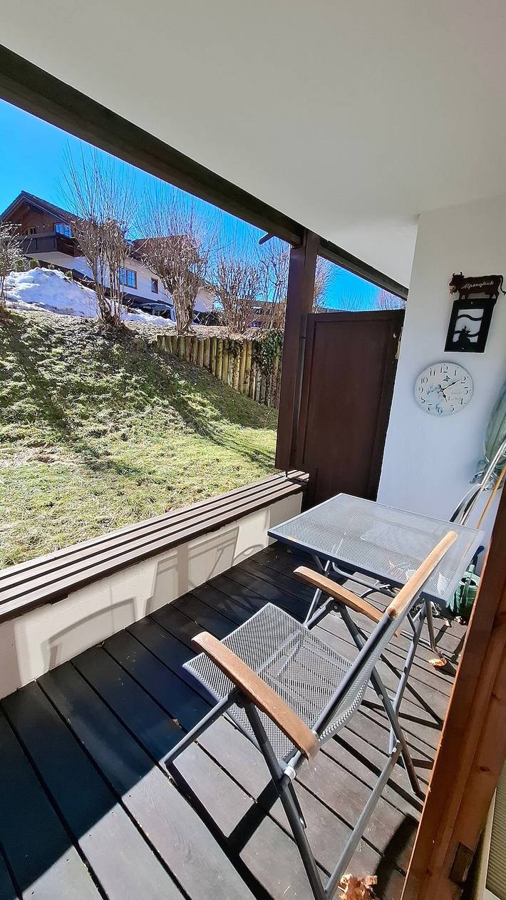 Monolocale intero, Appartamento 'Älple' con terrazza privata e Wi-Fi in Bad Hindelang, Svevia (Bavaria)