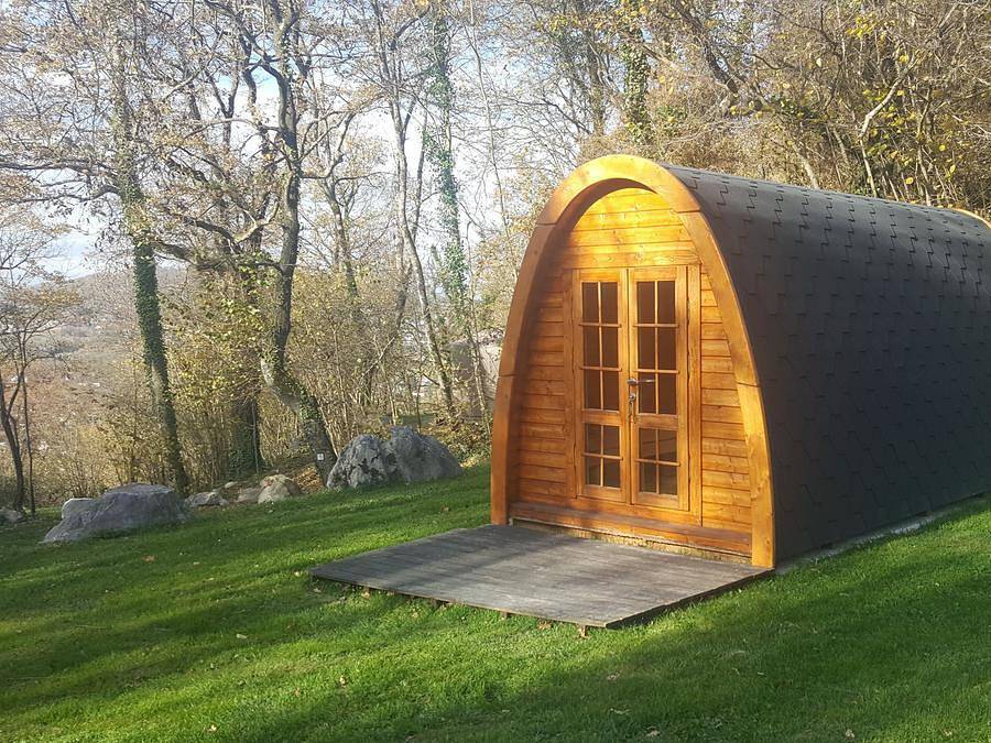 Camping Le Rey - Hébergement 2 personnes - Pod, sans sanitaires in Louvie-Juzon, Béarn