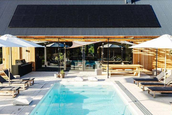 Lodge für 14 Personen, mit Garten und Whirlpool sowie Sauna und Pool, kinderfreundlich an der Mosel