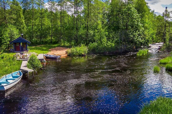 Ferienhaus für 4 Personen, mit Sauna und Terrasse sowie Garten