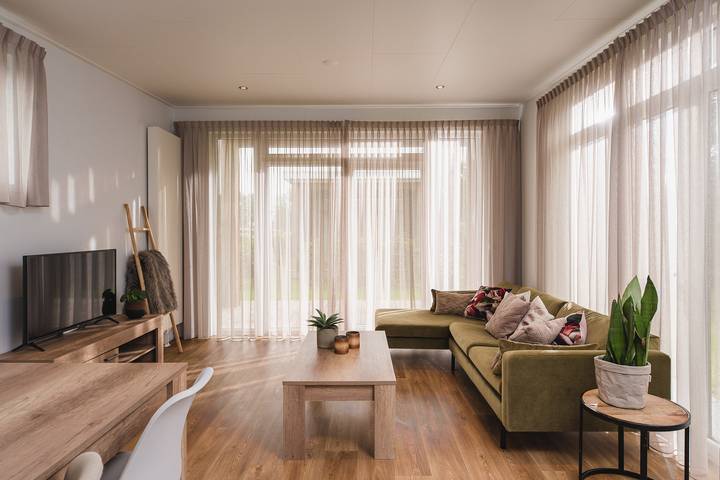 Chalet für 6 Personen, mit Balkon/Terrasse und Sauna sowie Terrasse in den Niederlande - 3