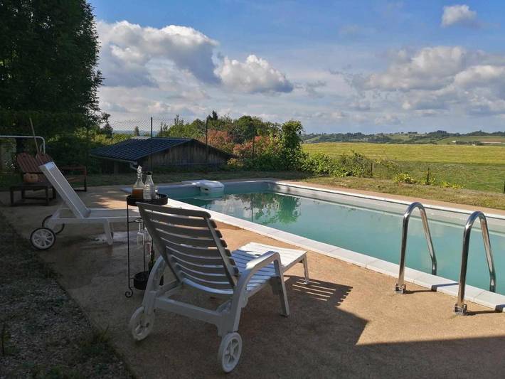 Location de vacances pour 12 personnes, avec piscine ainsi que vue et jardin, animaux acceptés à Saint-Félix-de-Lunel - 4