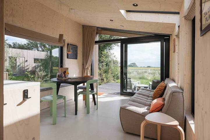 Blockhütte für 4 Personen, mit Pool und Garten