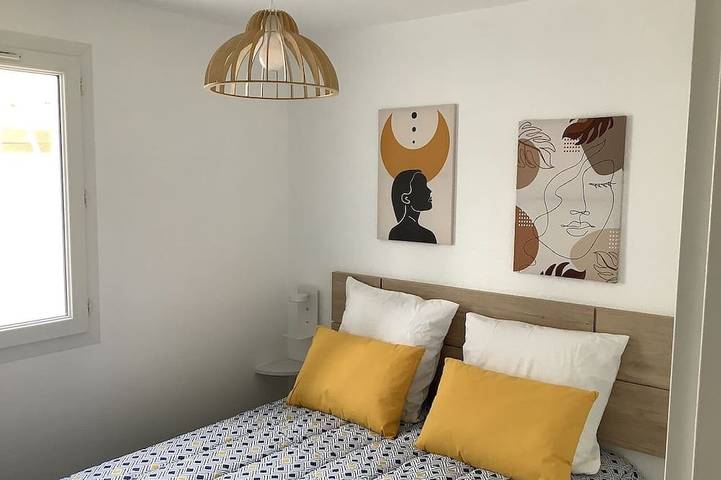 Maison de vacances pour 5 personnes, avec piscine ainsi que jardin et jacuzzi dans Plage Rochelongue