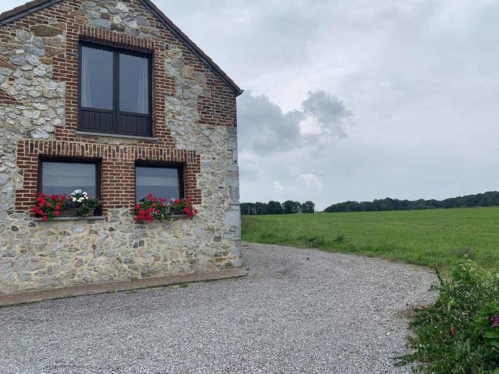 Appartement de vacances pour 4 personnes, avec Terrasse ainsi que Jardin et Vue dans Bienne-lez-Happart