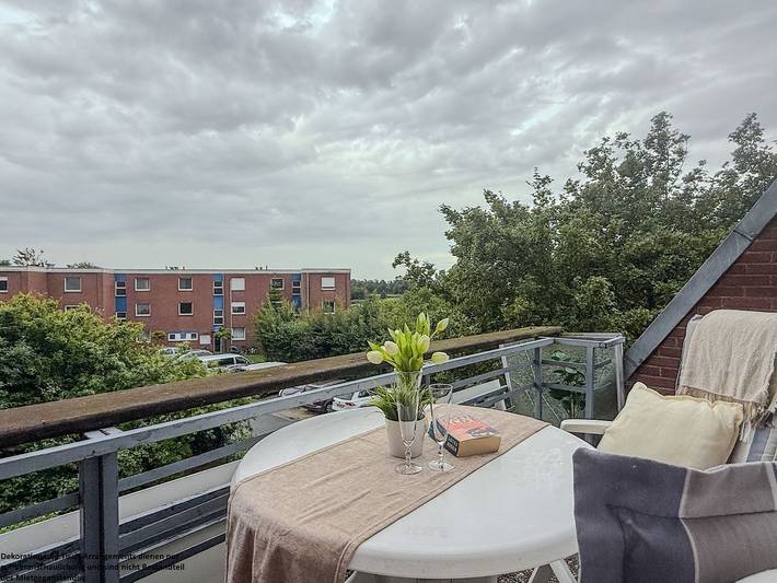 Ferienwohnung für 2 Personen, mit Balkon und Ausblick in Schillig - 2
