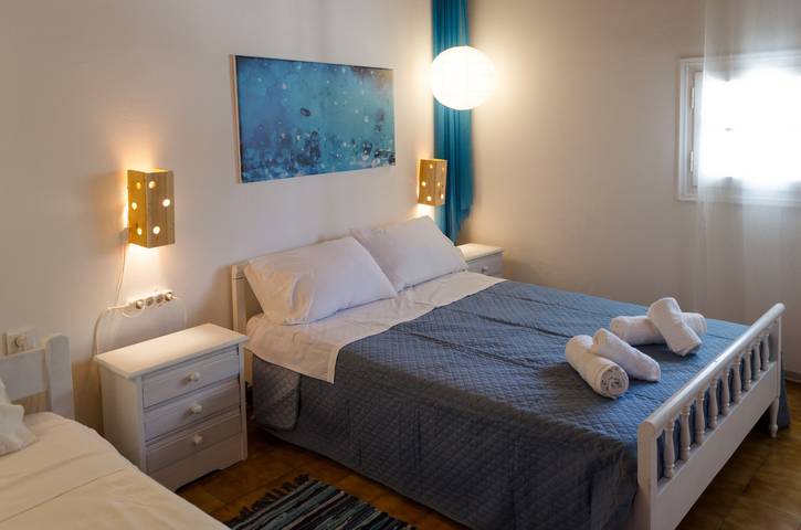 Location de vacances pour 6 personnes, avec jardin et balcon, adapté aux familles dans Égine