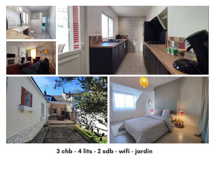 Ferienhaus für 6 Personen, mit Terrasse und Garten