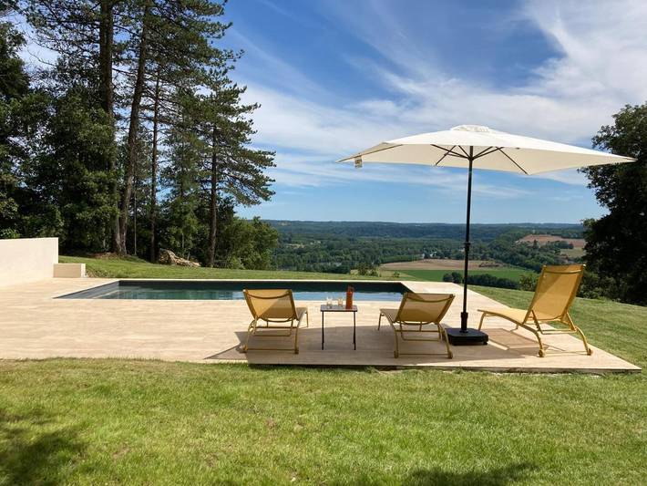 Location de vacances pour 6 personnes, avec jardin ainsi que piscine et vue à Trémolat - 3