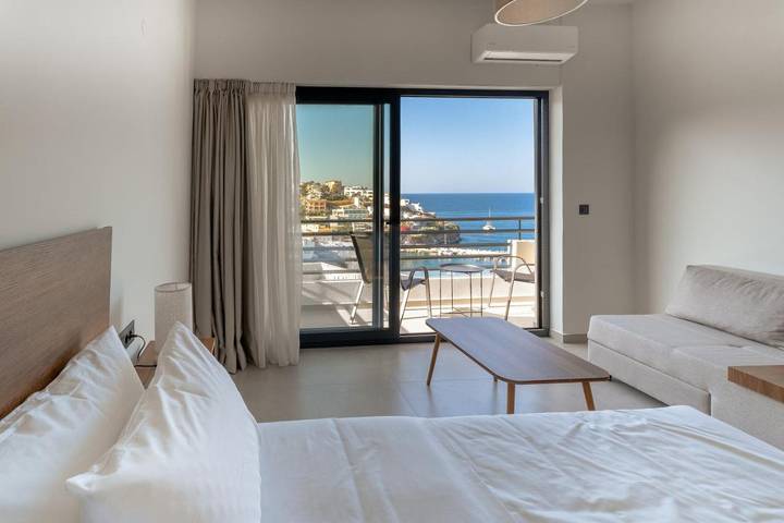 Appart’hôtel pour 2 personnes, avec balcon à Bali (Crète)