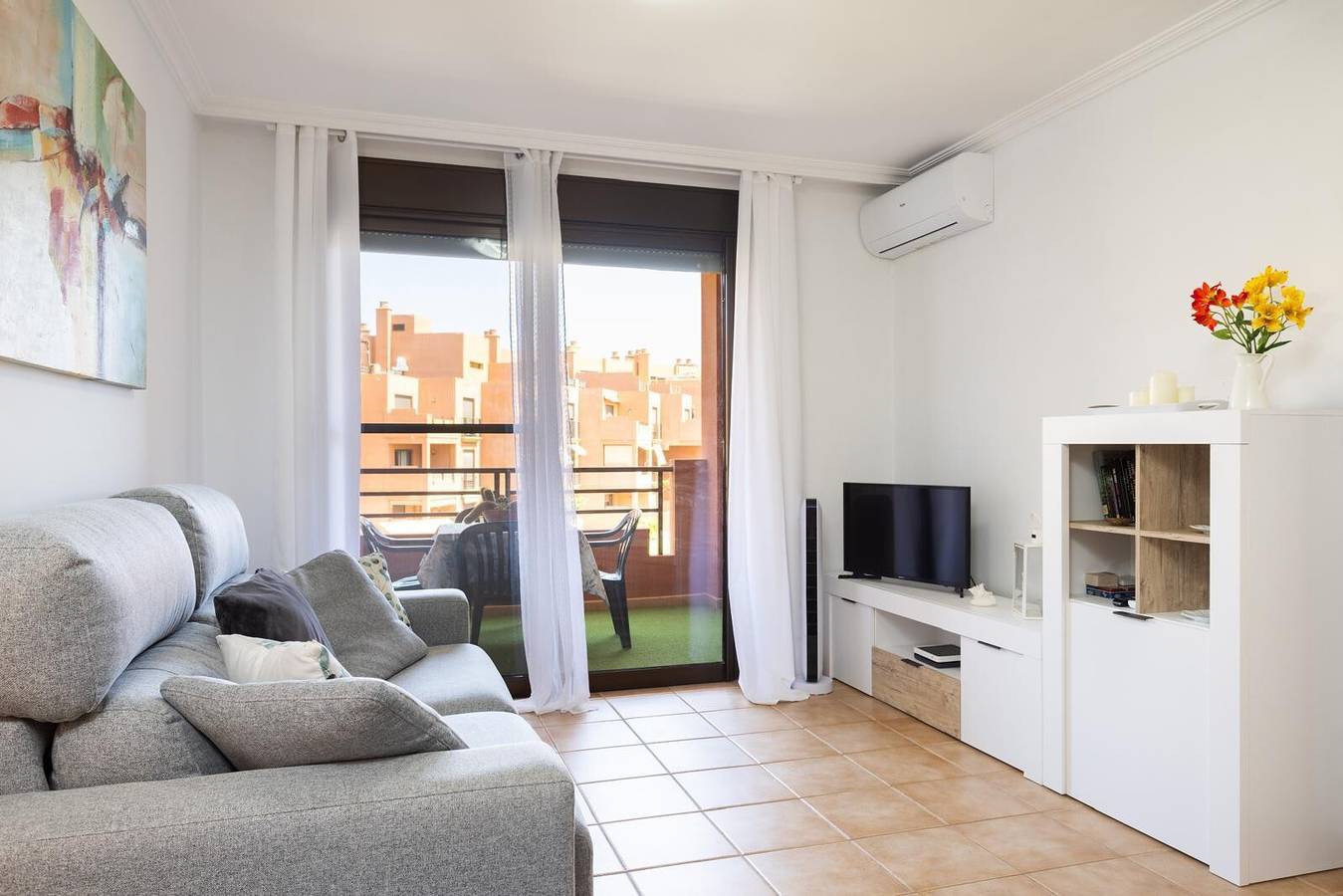 Appartement entier, Appartement de vacances 'Sotavento 3 S' avec piscine partagée, Wi-Fi et climatisation in La Tejita, Granadilla de Abona