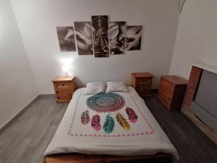Appartement de vacances pour 6 personnes, avec terrasse ainsi que vue et jardin