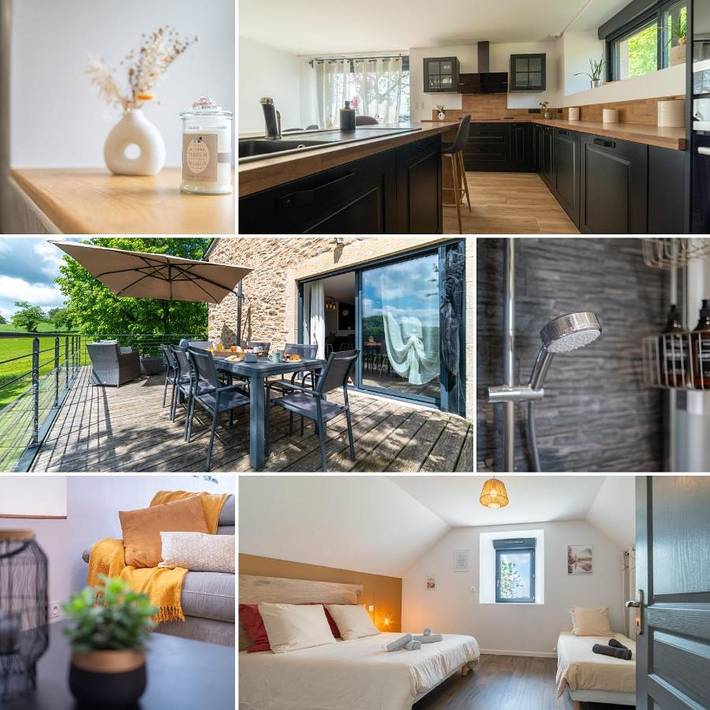 Location de vacances pour 7 personnes, avec vue et jardin à Moyrazès - 2