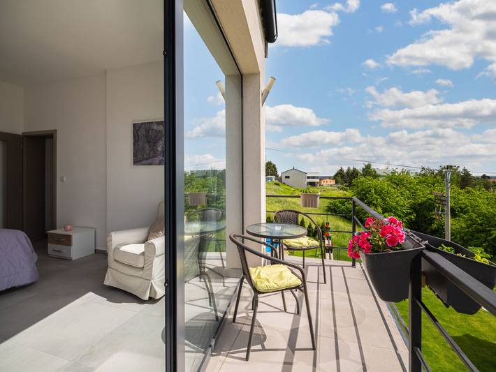 Ferienwohnung für 4 Personen, mit Garten und Ausblick sowie Balkon in Tschechien - 4