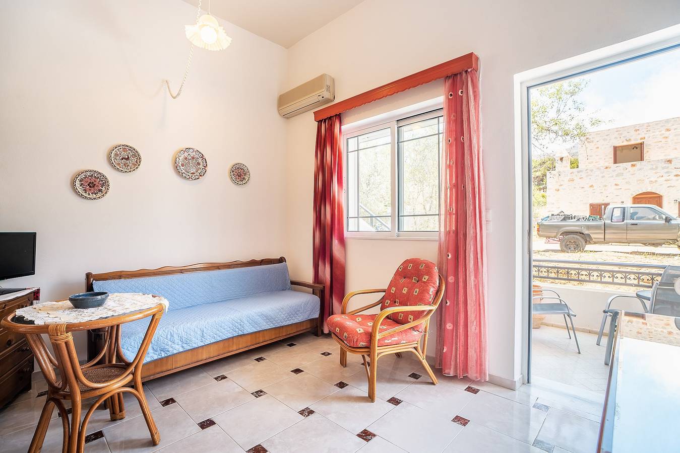 Ferienhaus 'Olympus Tilos Apt Double A1 ' mit Bergblick, Wlan und Klimaanlage in Rhodos