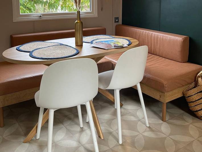 Camping International - Mobilheim 4 personen - Créole 32 m² - 3 Zimmer - 2 Schlafzimmer - Klimaanlage in La Madrague, Hyeres