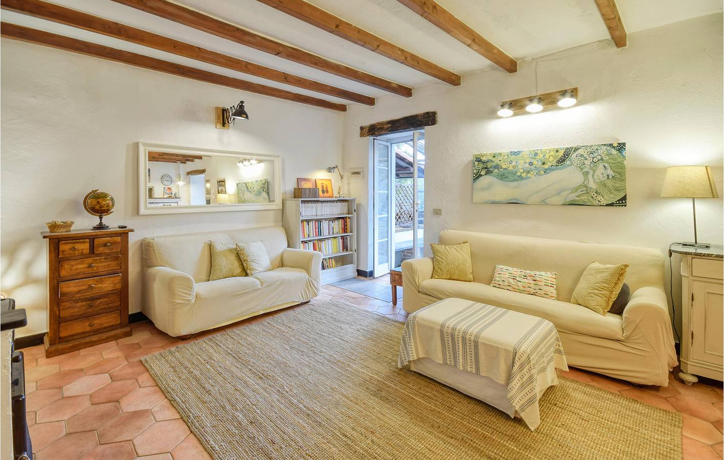 Gemütliche 85qm Wohnung mit Babybett, Internet, in der Nähe von Lumarzo in Uscio, Ligurische Küste