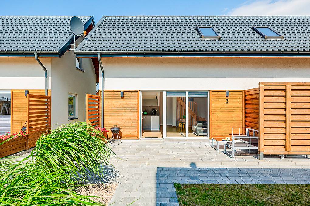 Ferienhaus Akacjowy Zakatek in Nowęcin, Slowinzischer Nationalpark