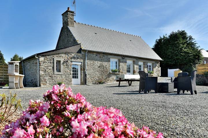 Ferienhaus für 4 Personen mit Ausblick in Saint-Marcan, Mont-Saint-Michel-Bucht