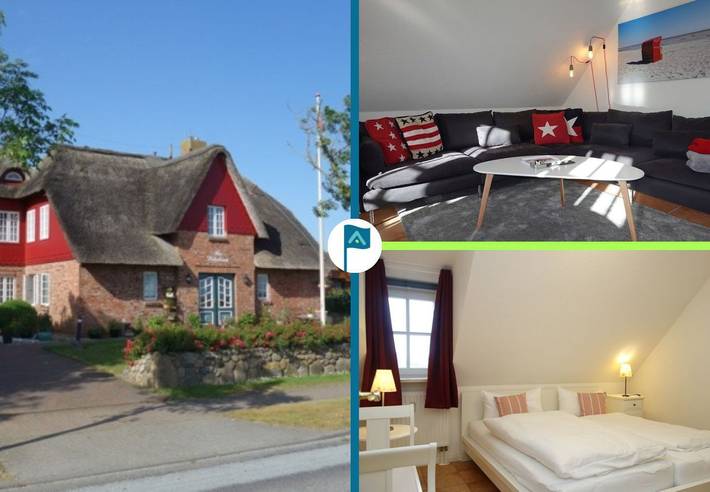 Ferienwohnung für 4 Personen, mit Garten und Ausblick in Alkersum