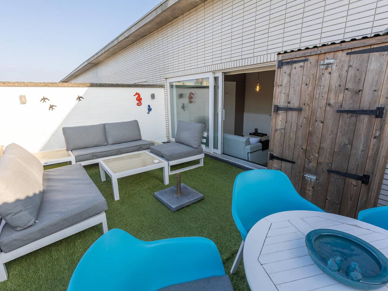 Studio mit sonniger Dachterrasse in Meeresnähe in Middelkerke, Belgische Küste