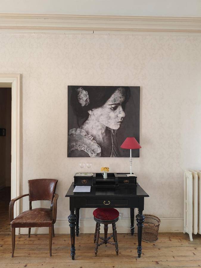La chambre du Château proche St Emilion in Puisseguin, Région de Libourne