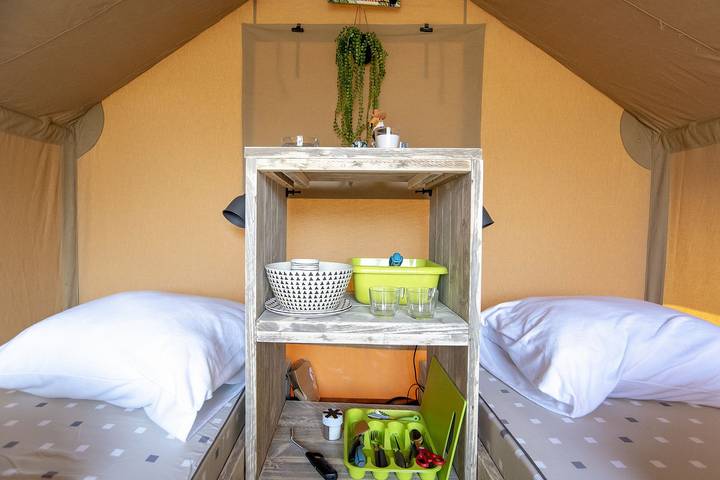 Camping für 2 Personen, mit Balkon/Terrasse und Terrasse in Holländische Küste - 4