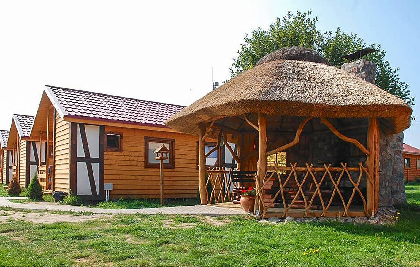 Ferienhaus für 4 Personen mit Sauna in Jarosławiec, Powiat Sławieński
