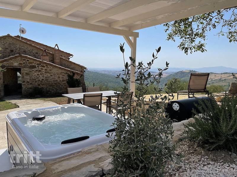 Tritt — 4-Personen-Apartment in Stribugliano mit Swimmingpool und Whirlpool in Arcidosso, Grosseto Provinz