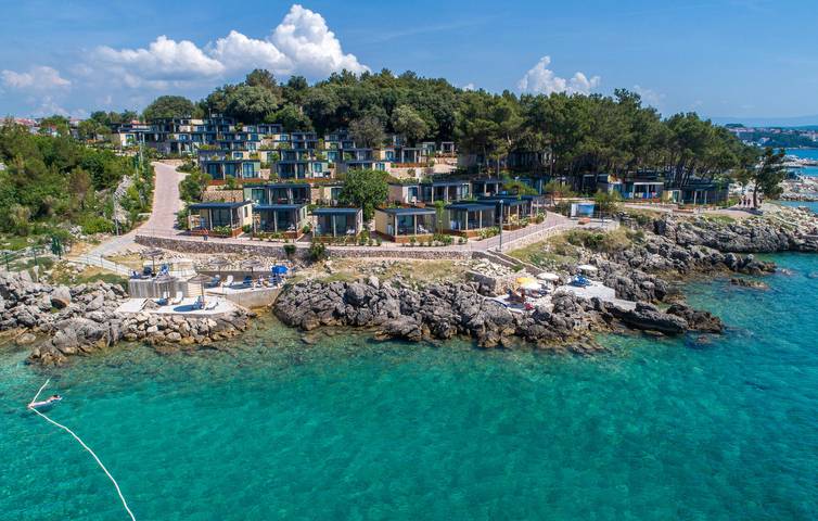 Camping für 6 Personen, mit Terrasse und Pool auf Krk