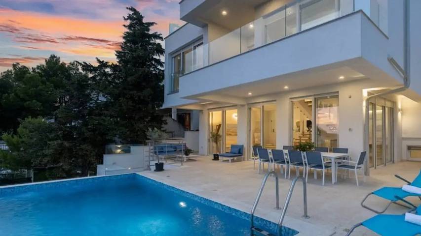 Villa pour 10 personnes, avec terrasse et piscine, animaux acceptés à Drage (Pakoštane) - 3