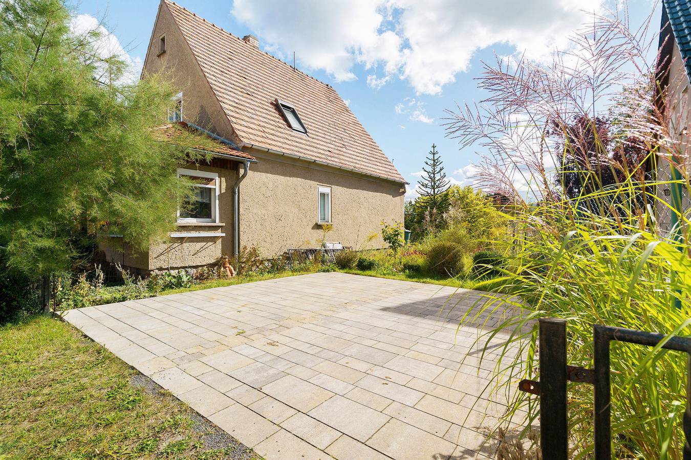 Ferienhaus 'Grün' mit gemeinsamer Terrasse und Wlan in Templin, Barnimerland Region