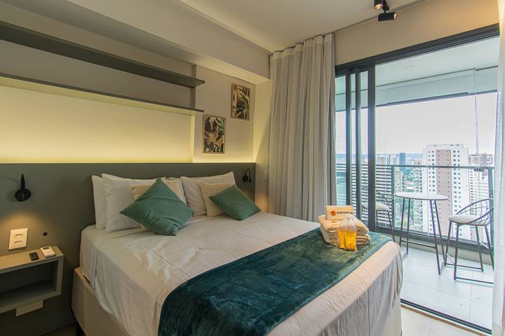 Studio pour 2 personnes, avec balcon et piscine - 1