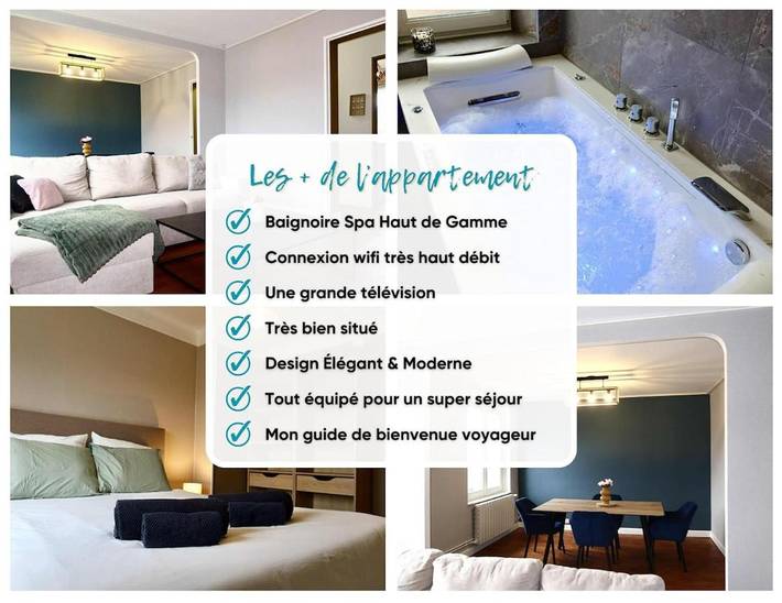 Appartement de vacances pour 4 personnes, avec jacuzzi