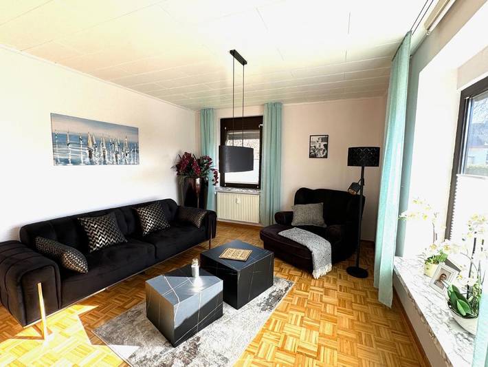 Ferienwohnung für 4 Personen, mit Terrasse und Garten sowie Ausblick in Hagenburg