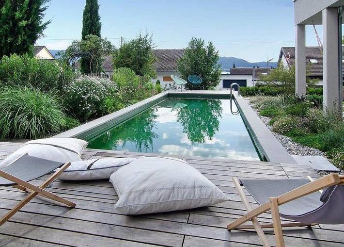 Ferienwohnung für 4 Personen, mit Terrasse und Garten sowie Pool und Sauna in Bodman-Ludwigshafen