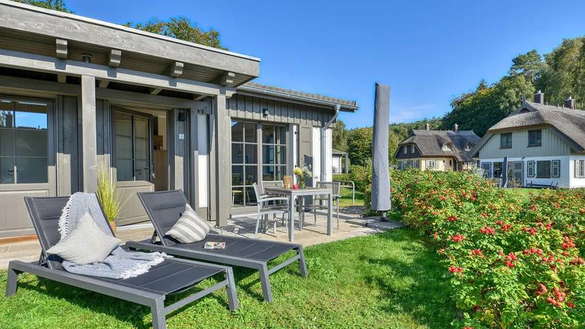 Ferienhaus für 3 Personen, mit Terrasse und Garten sowie Sauna, mit Haustier
