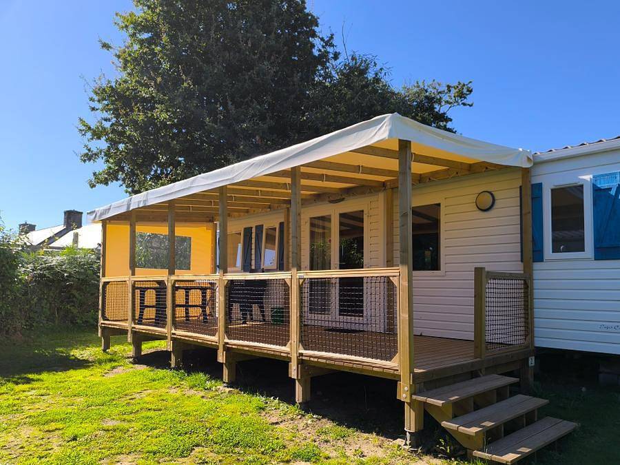 Camping A L'Abri de l'Océan - Mobilheim 6 personen - Premium in Baye, Quimper und Umgebung