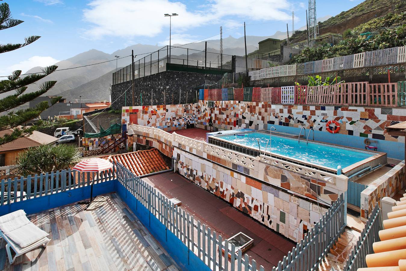 Vacation Home "Casa Rural El Arbol" with Sea View, Pool, Terraces, Wi-Fi and Satellite Tv in Anaga, Santa Cruz de Tenerife