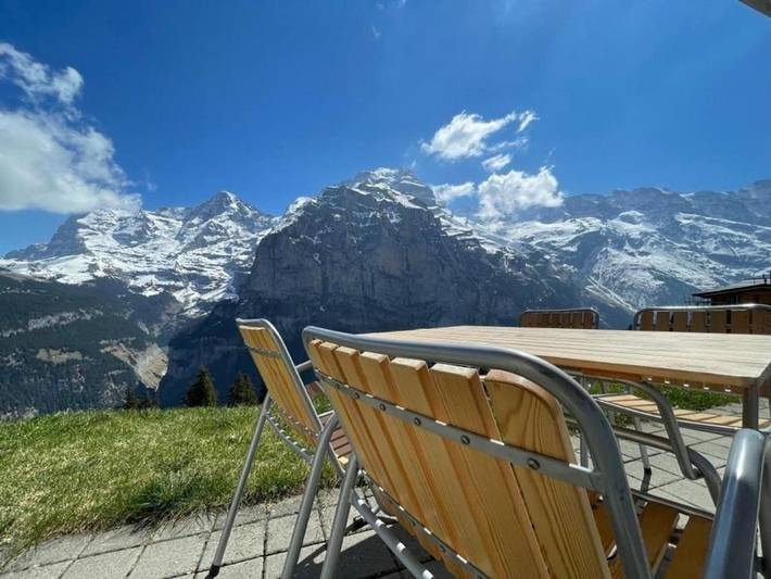Chalet für 4 Personen, mit Terrasse in Mürren