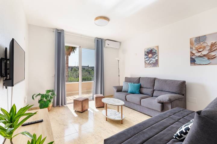Appartement entier, Appartement 'Mirador Del Seg' avec vue sur les montagnes, Wi-Fi et climatisation in Archena, Murcia l'intérieur des terres