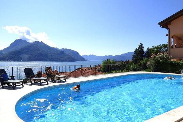 Ferienwohnung für 6 Personen, mit Garten und Pool sowie Balkon in Comune di San Siro