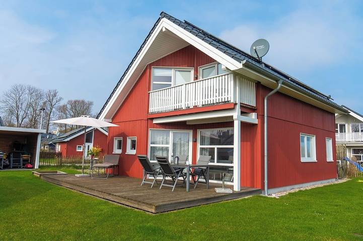 Ferienhaus für 7 Personen, mit Garten und Balkon sowie Sauna