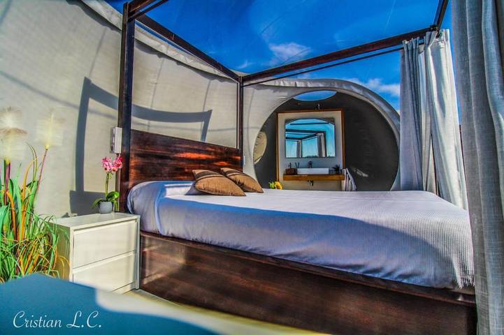 Camping für 2 Personen, mit Whirlpool und Terrasse sowie Garten und Ausblick in Kastilien-La Mancha - 2