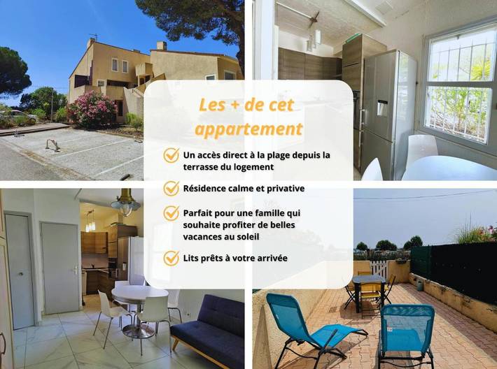 Gîte pour 5 personnes, avec vue et terrasse dans Zone nature des vieux salins d'Hyères