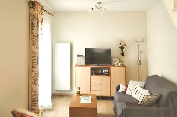 Ferienhaus für 4 Personen, mit Balkon/Terrasse und Terrasse sowie Garten