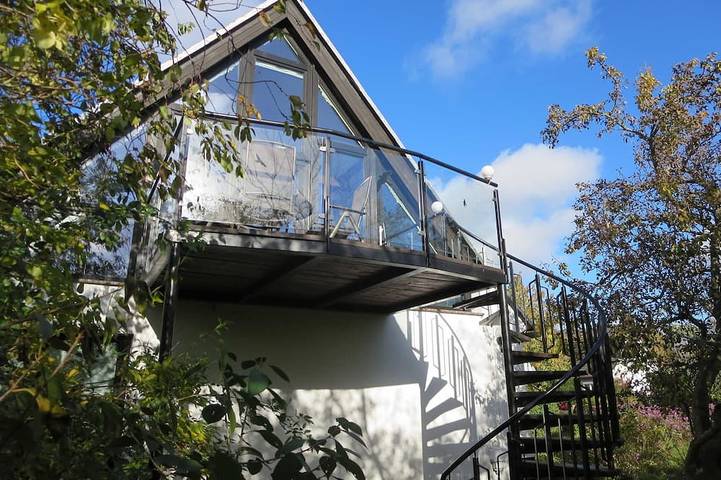 Ferienwohnung für 4 Personen, mit Balkon/Terrasse und Terrasse sowie Garten