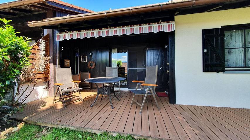 Ferienhaus für 4 Personen, mit Terrasse und Garten sowie Ausblick im Ostallgäu