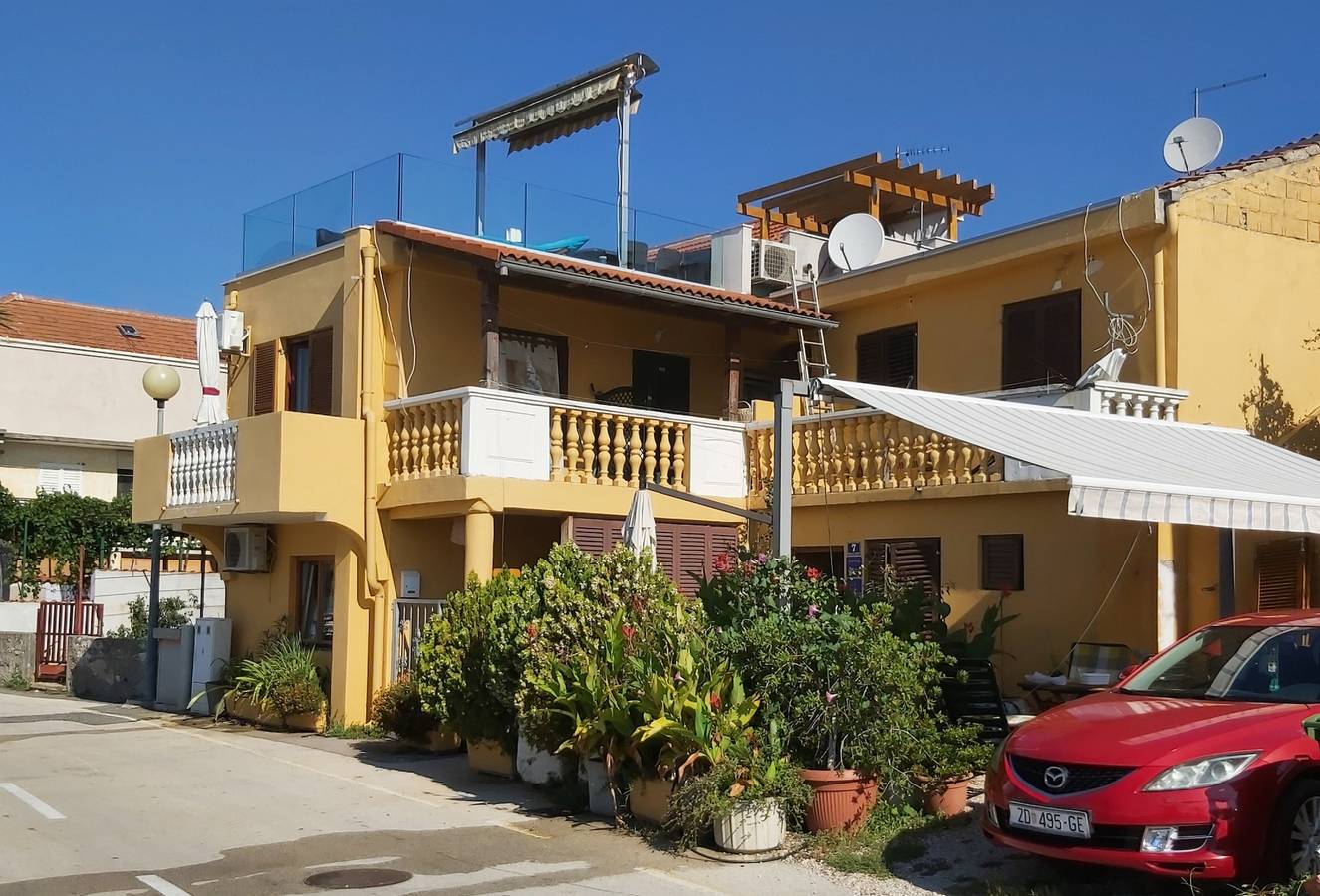 Ganze Wohnung, Studio Appartement mit Balkon und Meerblick Posedarje, Novigrad As-15786-b in Novigradsko More, Zadar