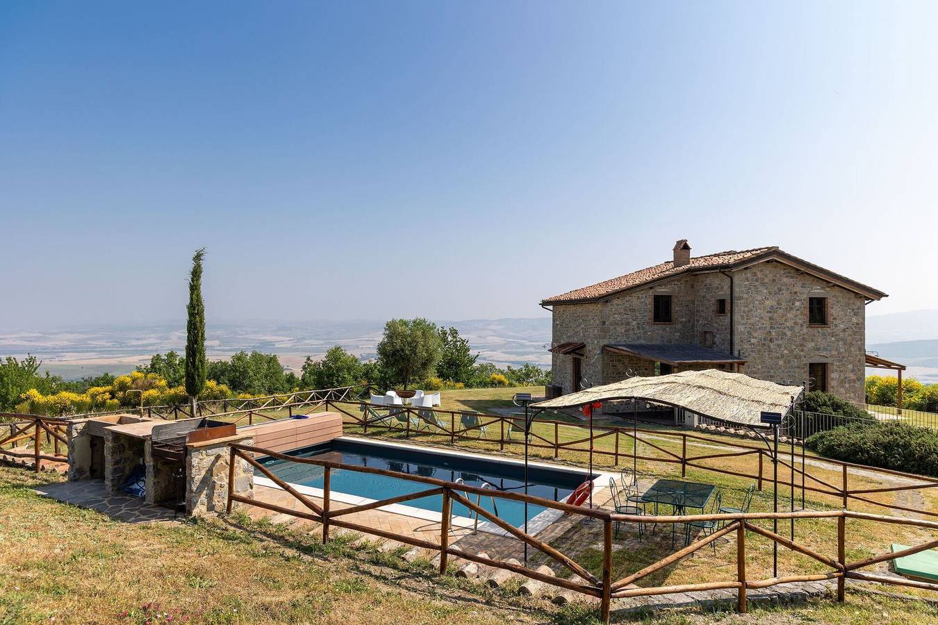 Villa für 6 Personen mit Pool in Campiglia d'Orcia, Castiglione d'Orcia und Umgebung